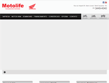 Tablet Screenshot of motolifehonda.com.br